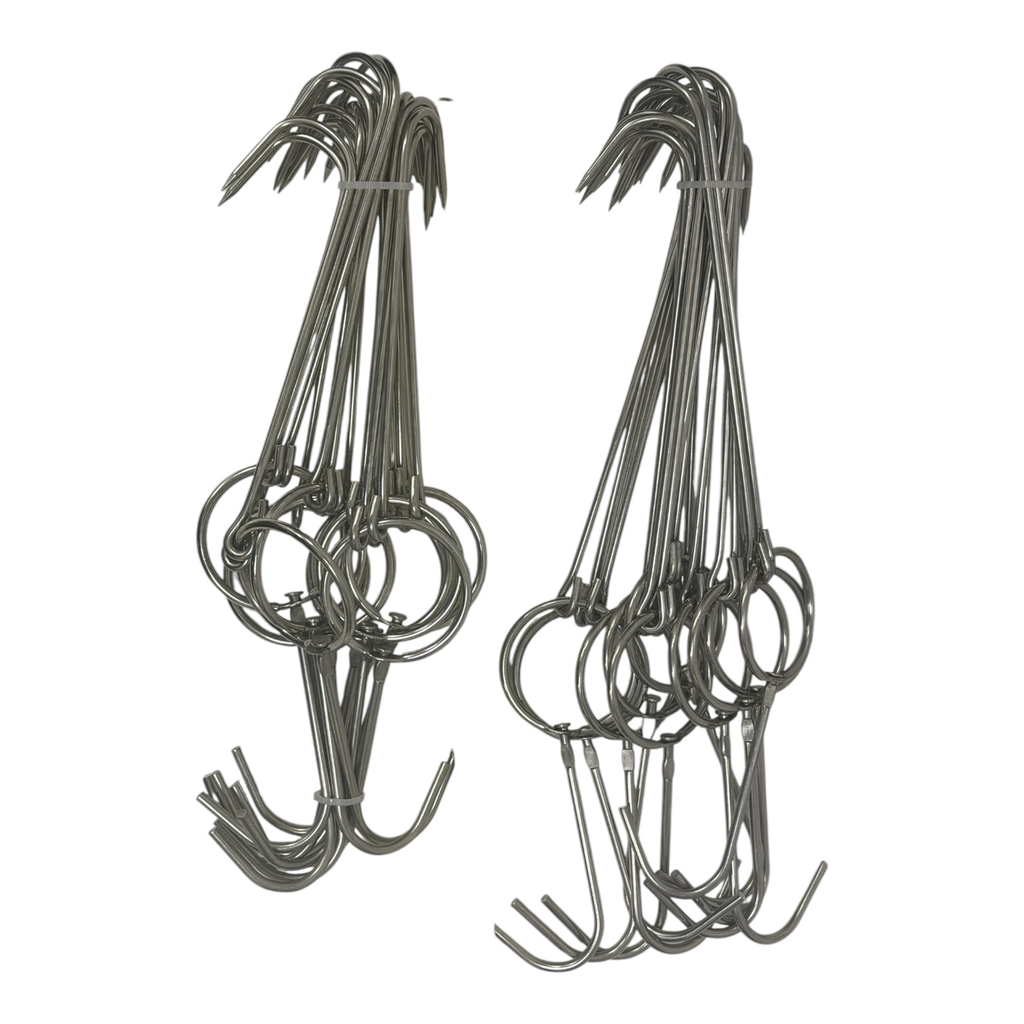 BBQ Hooks  烧炉双挂钩10个扎