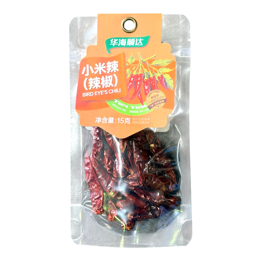 HHSD Dried Mini Pepper 华海顺达小米辣（辣椒）15g