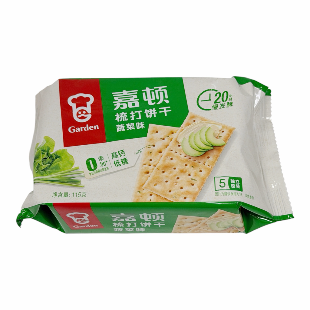 JD Vege Flav Soda Biscuit 115g 嘉顿蔬菜苏打饼干