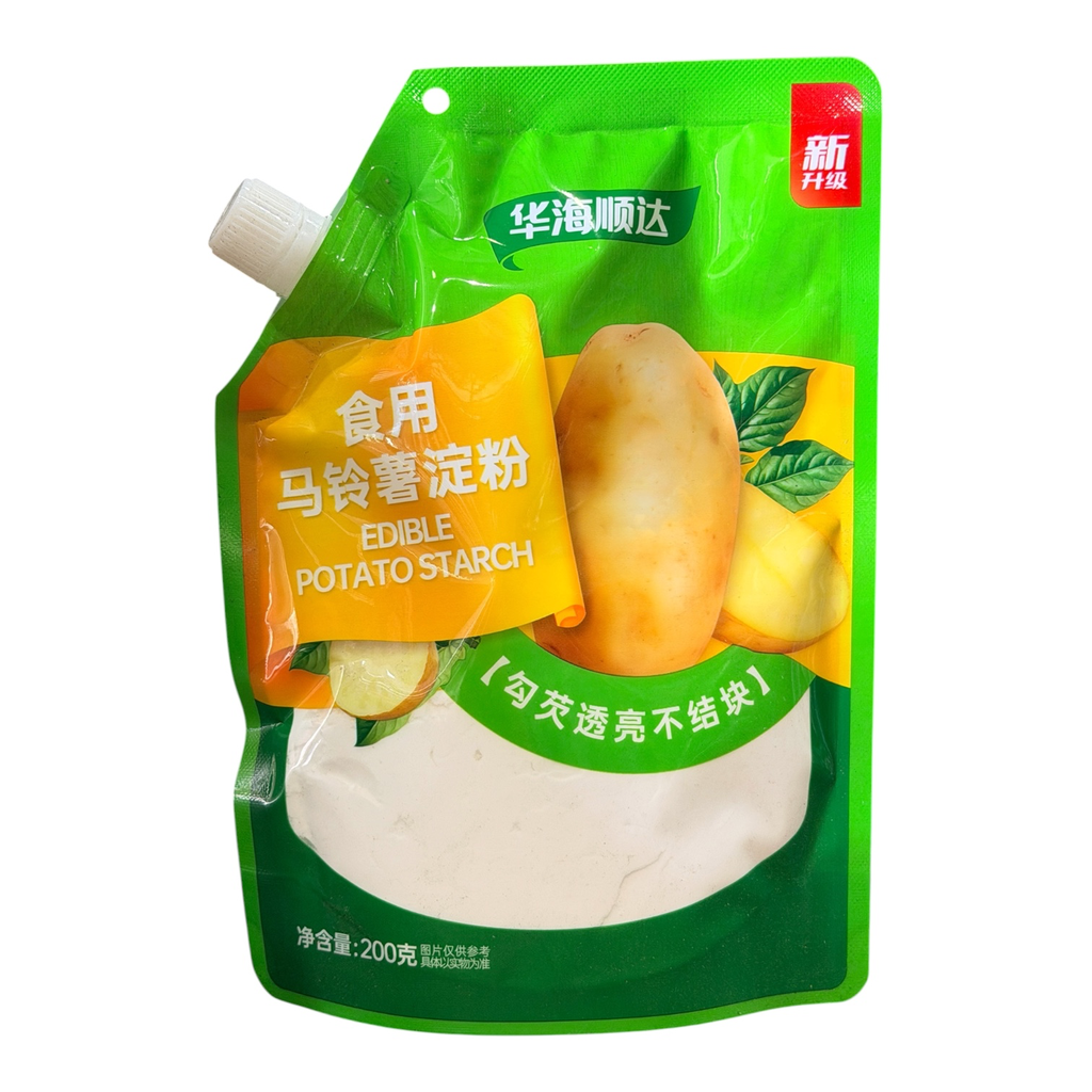 HHSD Potato Starch 200g 华海顺达食用马铃薯淀粉（吸嘴）