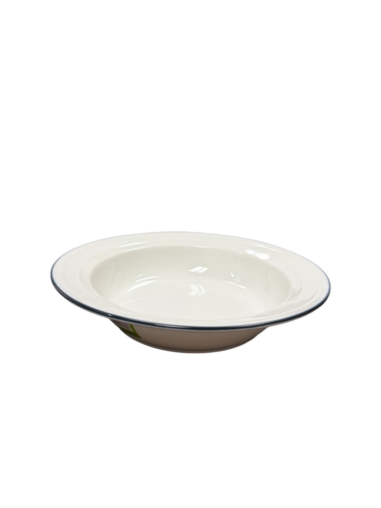 DY Ceramic Plate 8”德业双线深盘陶瓷饭盘