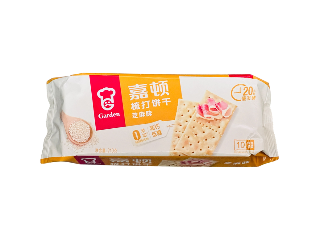 JD Sesame Soda Biscuits 210g  嘉顿芝麻梳打饼