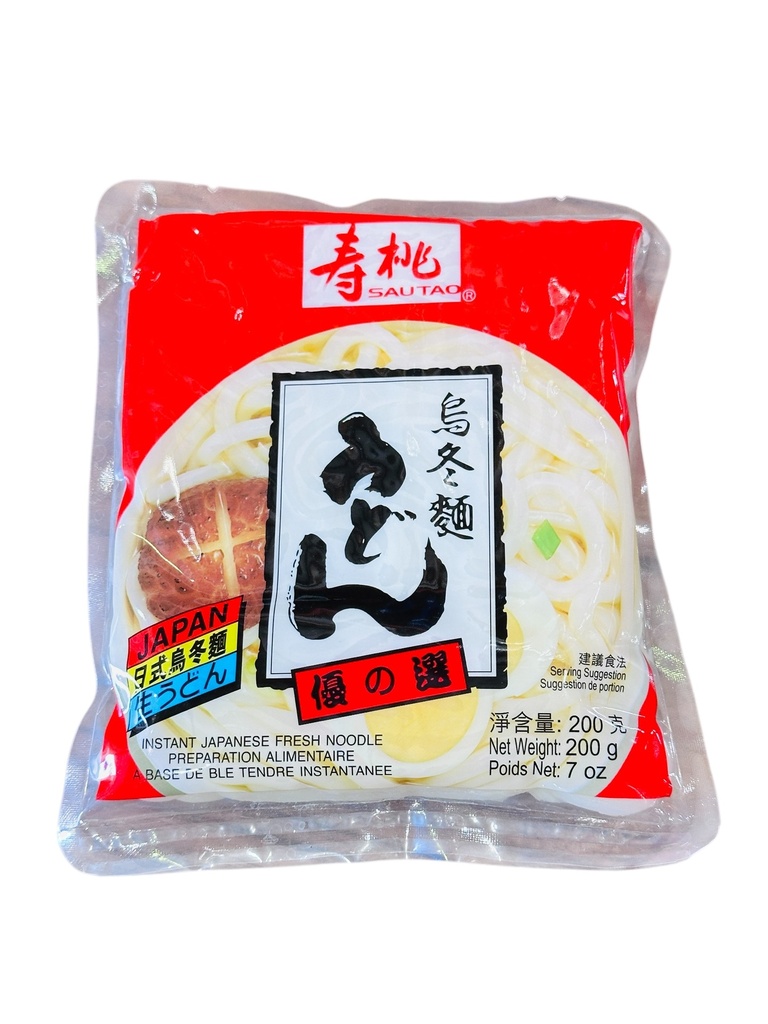 ST Japanese Style Wudong Noodles 200g 寿桃日式乌冬面单包装