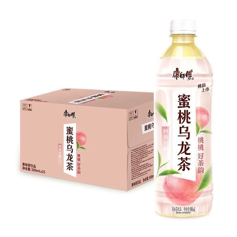 KSF Peach Oolong Tea Drinks 500ml 康师傅蜜桃乌龙茶