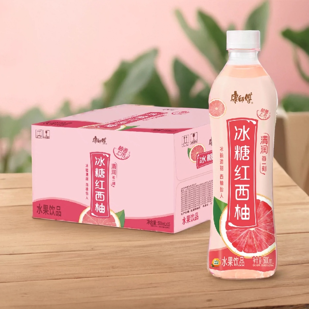 KSF Red Grapefruit Drinks 500ml 康师傅冰糖红西柚