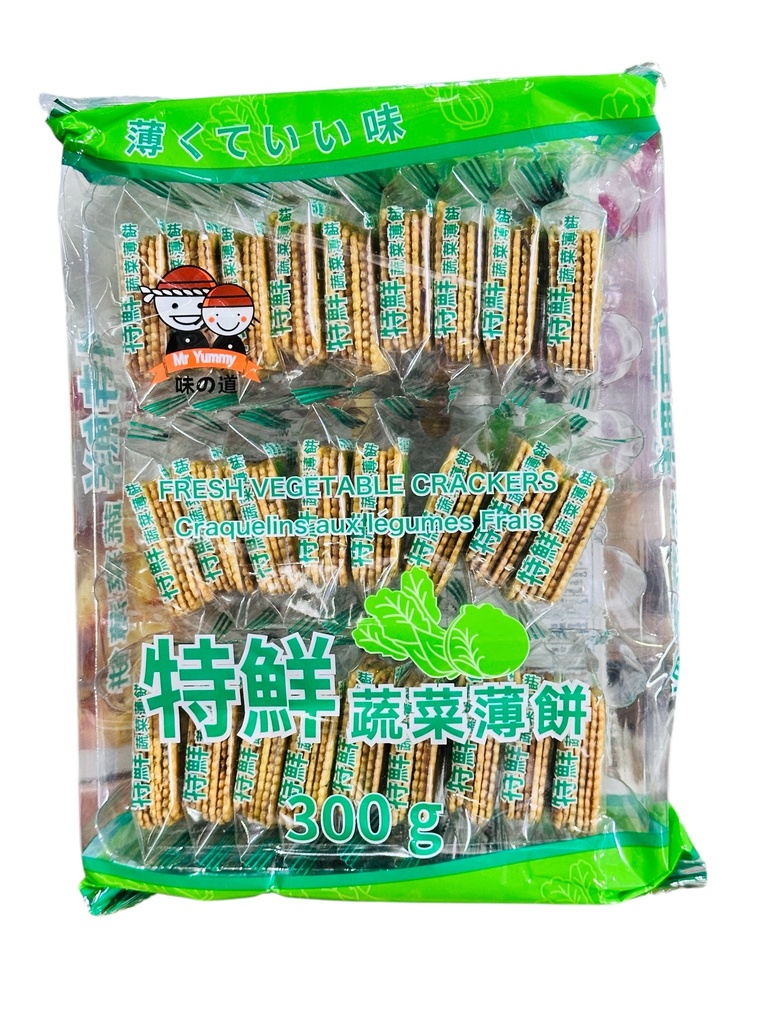 WZD Vegetable Biscuits 300g 味之道特鲜蔬菜薄饼