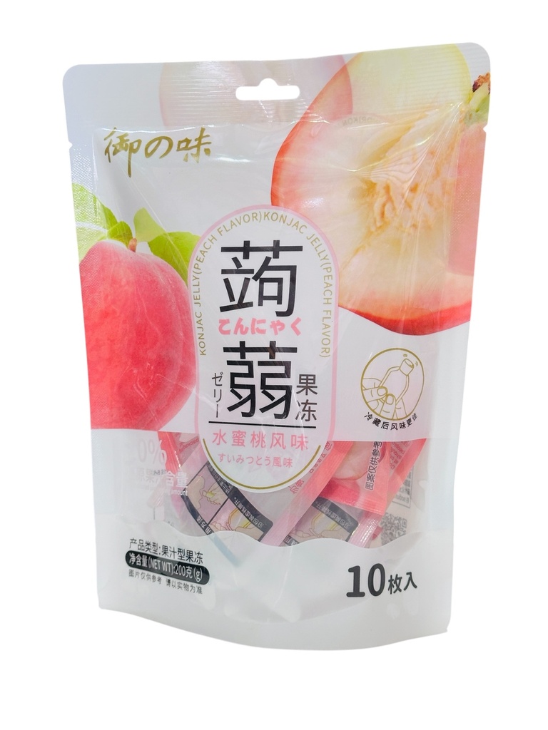 YZW Peach Jelly 200g 御之味-蒟蒻果冻水蜜桃风味