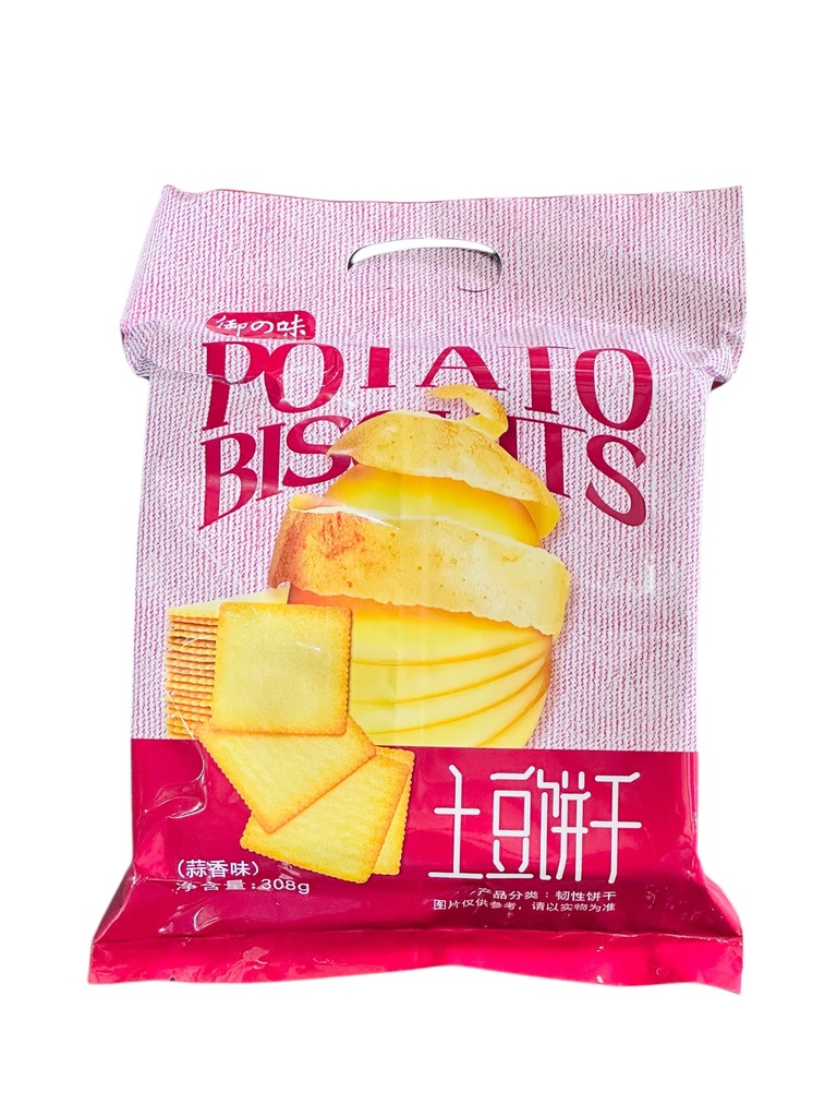 YZW Garlic Flav Potato Biscuits 308g 御之味土豆饼干蒜香味