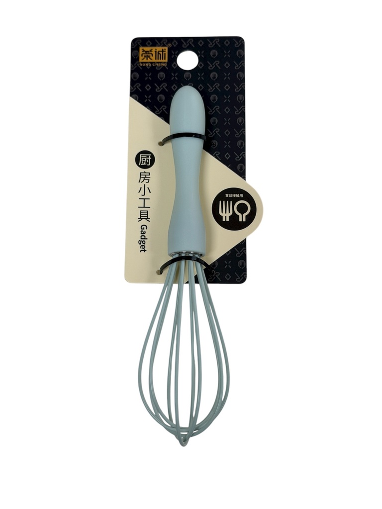 RC Plastic Eggbeater荣诚9058-1 硅胶打蛋器8寸