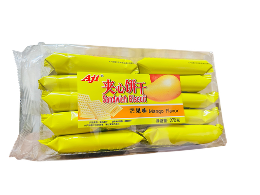 [AJIMG] Aji Cheese Biscuits 270g 夹心饼干芒果味