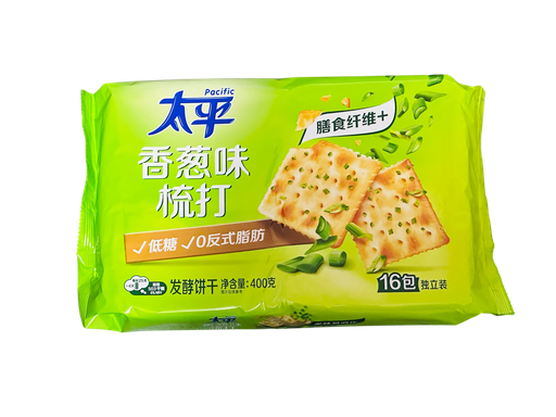 [TPXCSDBG] TP Chive Flav Soda Biscuits  400g 太平加钙香葱梳打饼干
