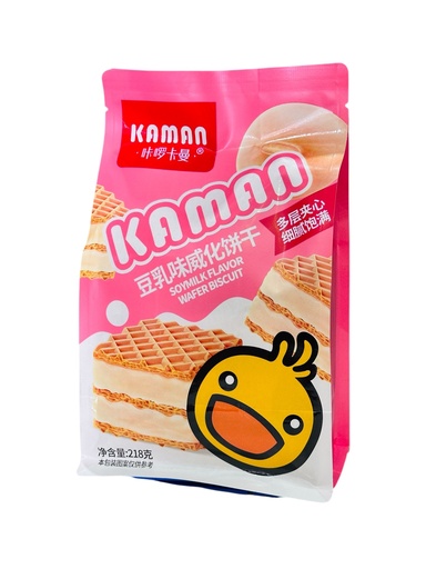 [ZSG16] KLKM Soy Wafer Biscuits 218g 咔啰卡曼豆乳味威化饼干